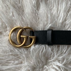 Gucci “GG” Logo Leather Belt